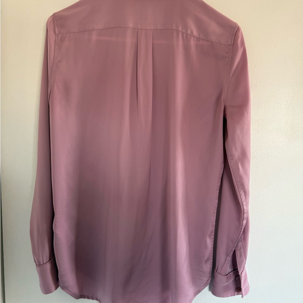 Equipment Lilac/Pink Silk Button-Up Blouse - Picture 5 of 6